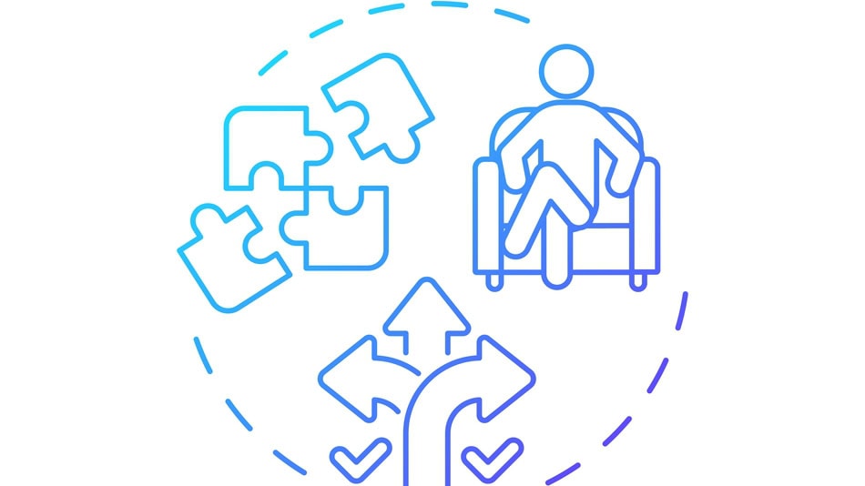 Icono concepto de liderazgo laissez-faire