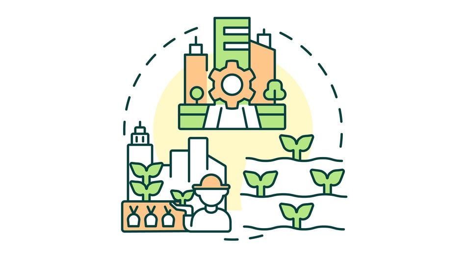 icono concepto de inocuidad alimentaria